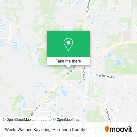 Weeki Wachee Kayaking map