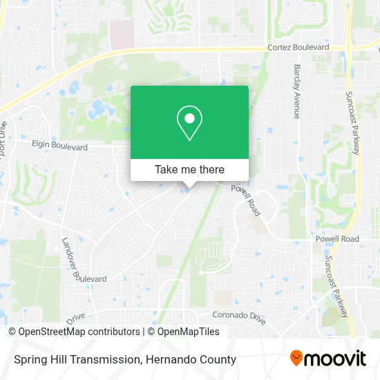 Spring Hill Transmission map