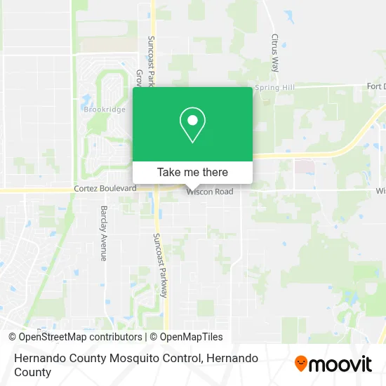 Hernando County Mosquito Control map