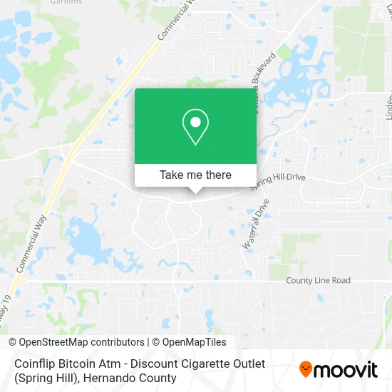 Coinflip Bitcoin Atm - Discount Cigarette Outlet (Spring Hill) map