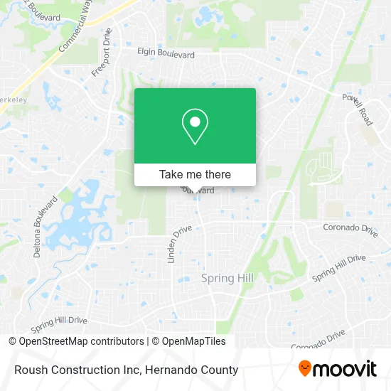 Roush Construction Inc map