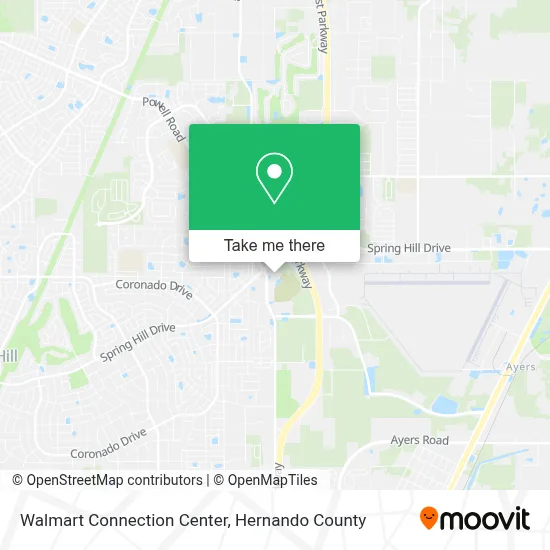 Walmart Connection Center map