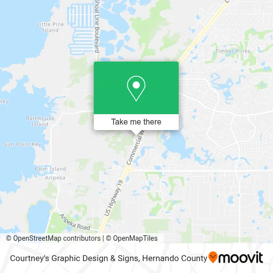 Courtney's Graphic Design & Signs map