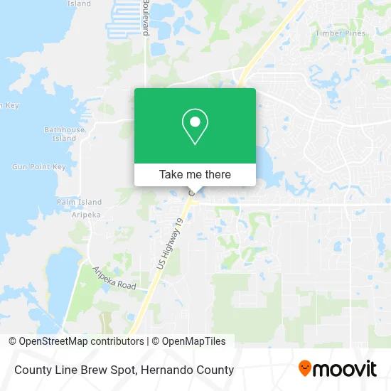 County Line Brew Spot map
