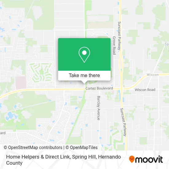 Home Helpers & Direct Link, Spring Hill map
