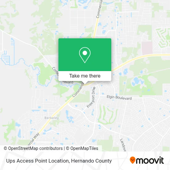 Ups Access Point Location map