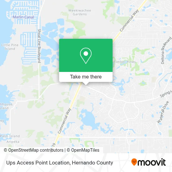 Ups Access Point Location map