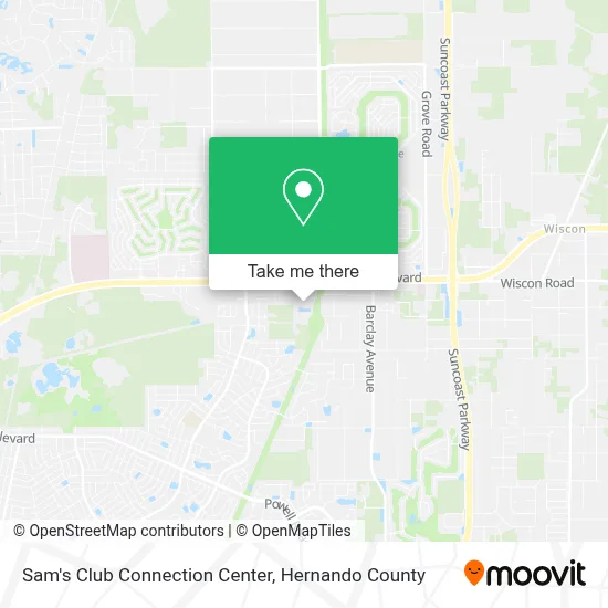 Sam's Club Connection Center map