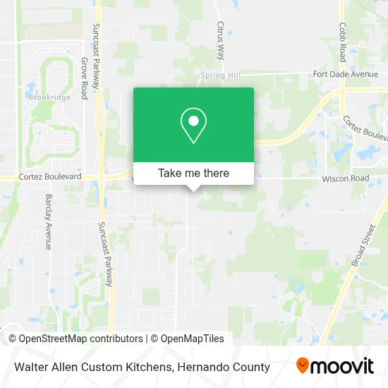 Walter Allen Custom Kitchens map