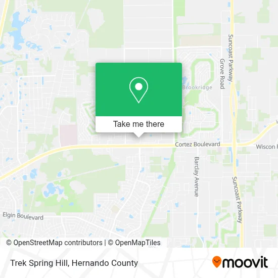Trek Spring Hill map