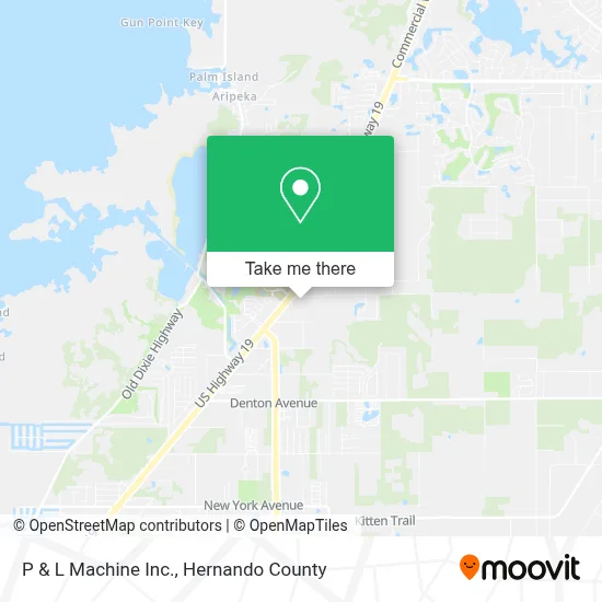 P & L Machine Inc. map
