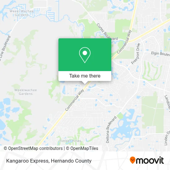 Kangaroo Express map