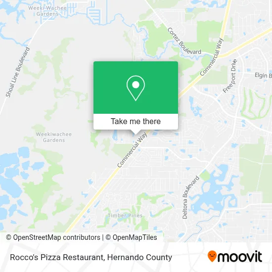 Rocco's Pizza Restaurant map