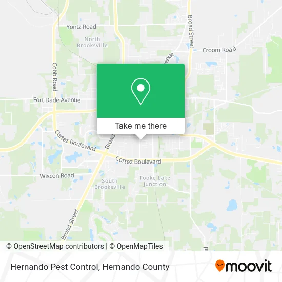 Hernando Pest Control map