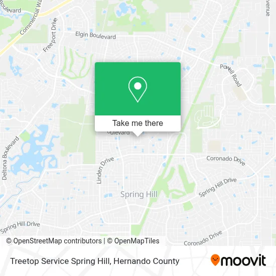 Treetop Service Spring Hill map