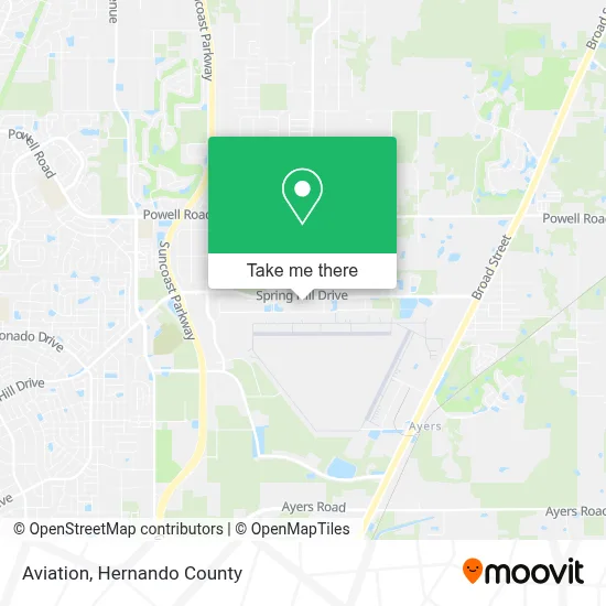 Aviation map