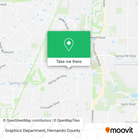 Graphics Department map