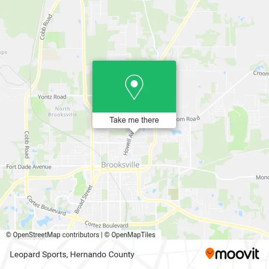Leopard Sports map