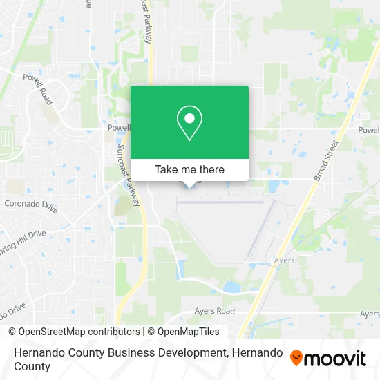 Hernando County Business Development map