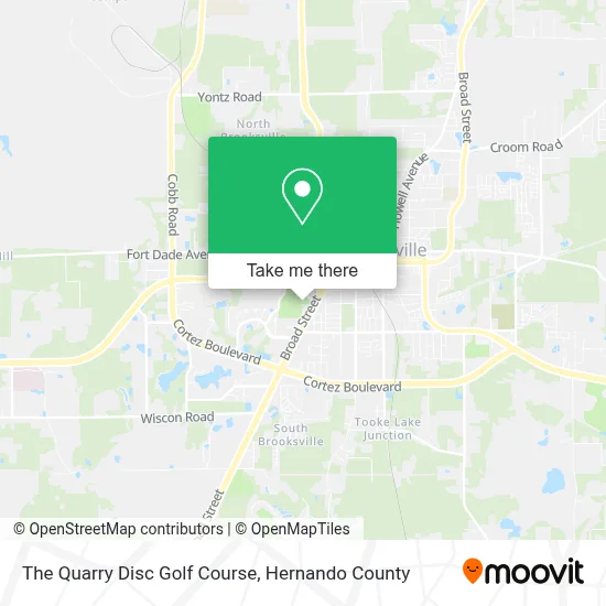 The Quarry Disc Golf Course map