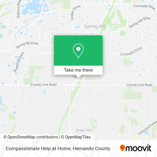 Compassionate Help at Home map