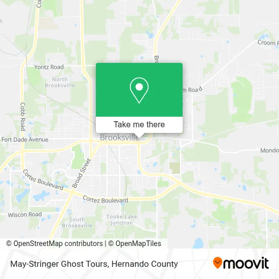 May-Stringer Ghost Tours map