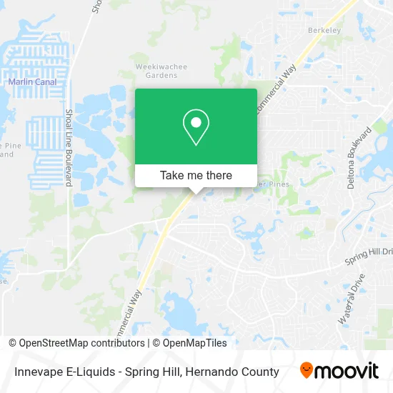 Innevape E-Liquids - Spring Hill map