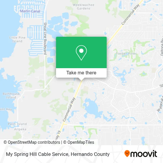 My Spring Hill Cable Service map