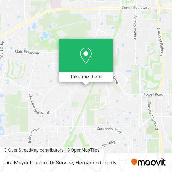 Aa Meyer Locksmith Service map