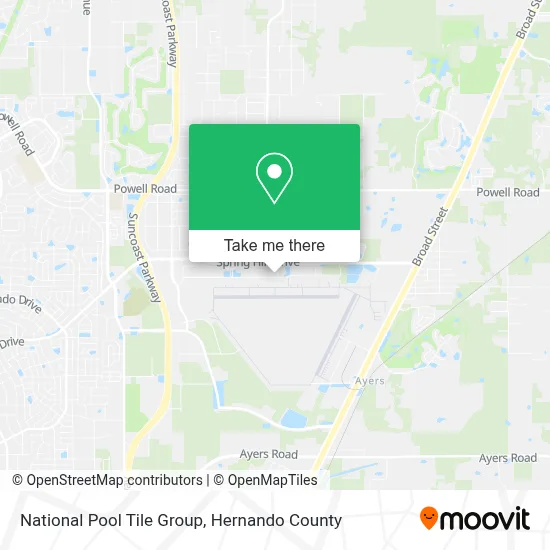 National Pool Tile Group map