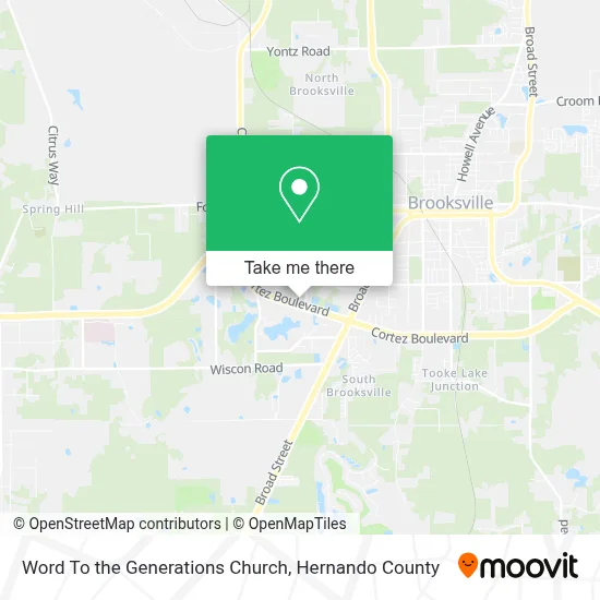 Word To the Generations Church map