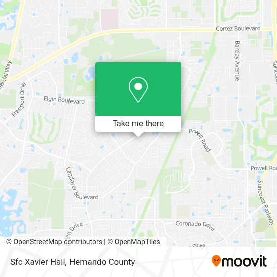 Sfc Xavier Hall map
