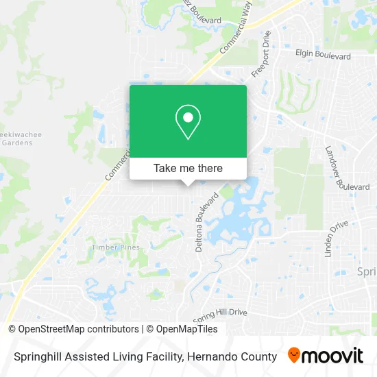 Springhill Assisted Living Facility map