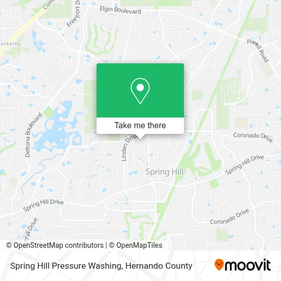 Spring Hill Pressure Washing map