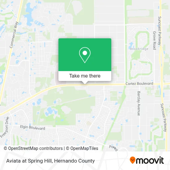 Aviata at Spring Hill map