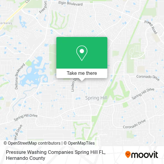 Pressure Washing Companies Spring Hill FL map