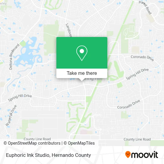 Euphoric Ink Studio map