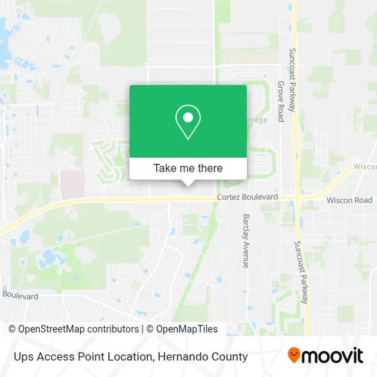 Ups Access Point Location map