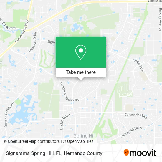 Signarama Spring Hill, FL map