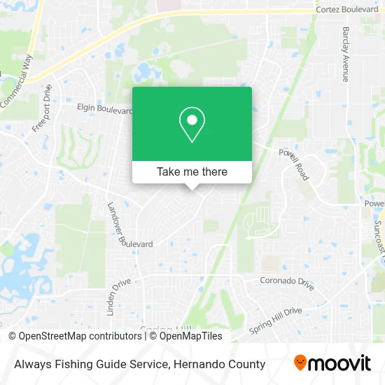 Always Fishing Guide Service map