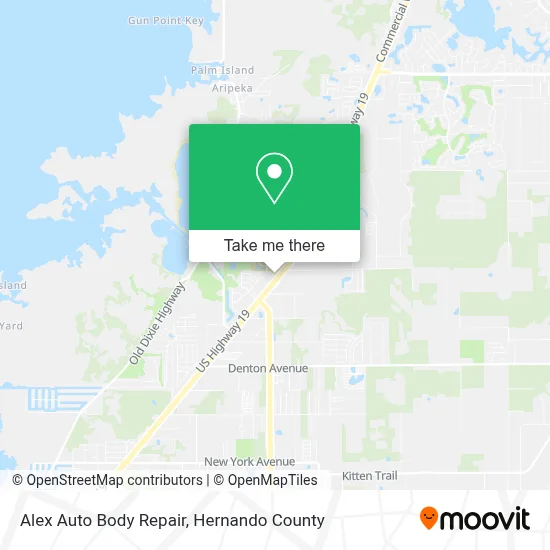 Alex Auto Body Repair map