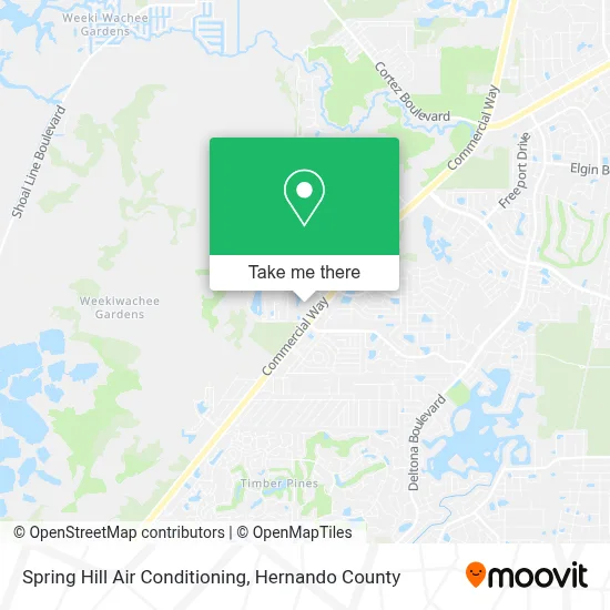 Spring Hill Air Conditioning map