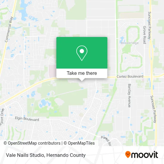 Vale Nails Studio map