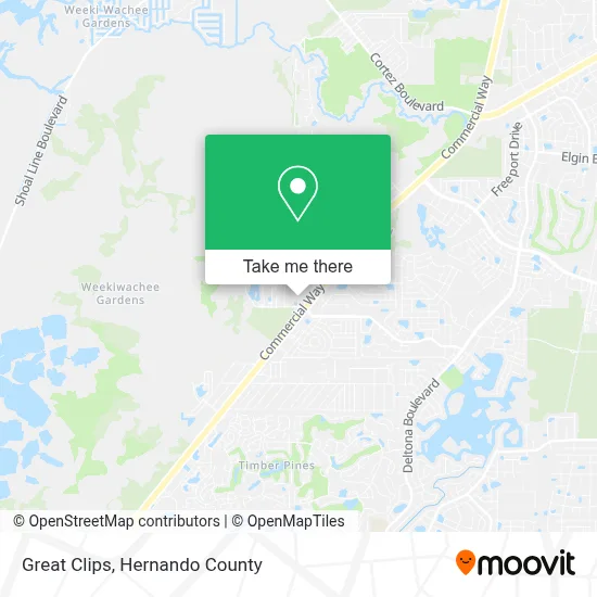 Great Clips map