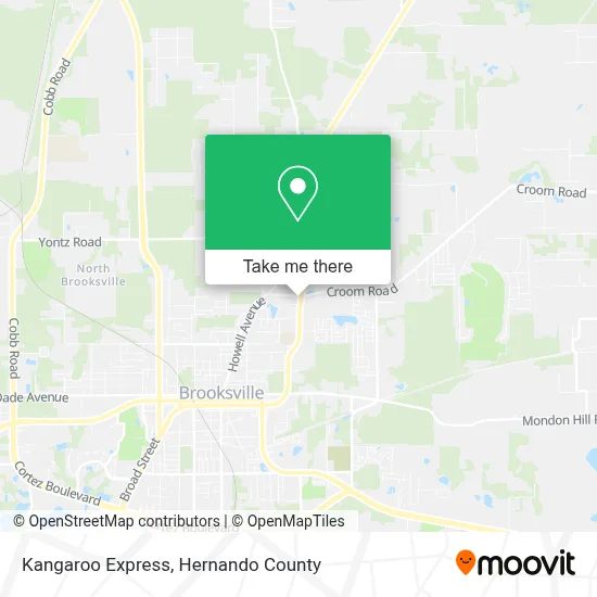 Kangaroo Express map