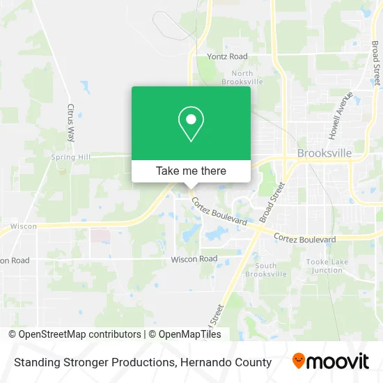 Standing Stronger Productions map