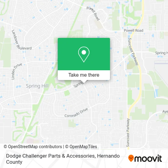 Dodge Challenger Parts & Accessories map