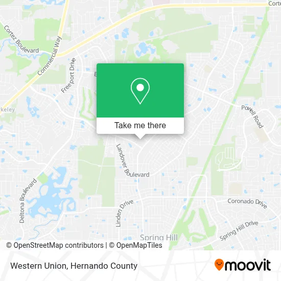 Western Union map