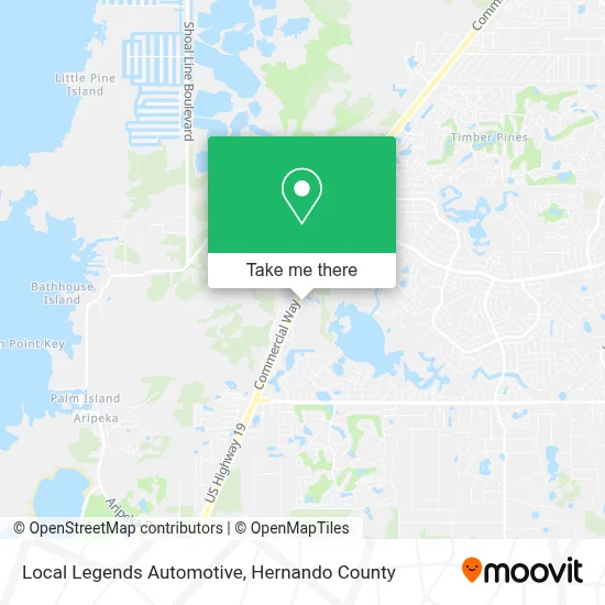 Local Legends Automotive map