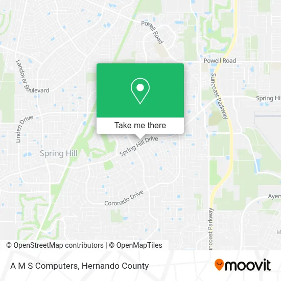 A M S Computers map
